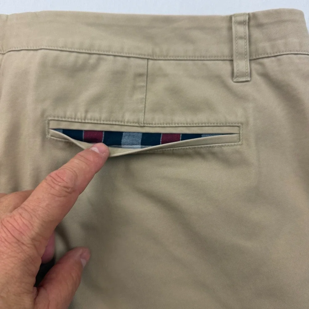 Bonobos Chino Pants Mens 38x34 True Khaki Straight Leg Cotton 11598